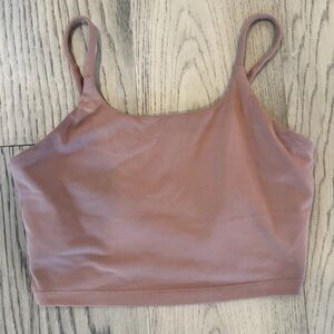 🤎 🩷 Seamless Sporty Crop Bralette - Dusty Rose